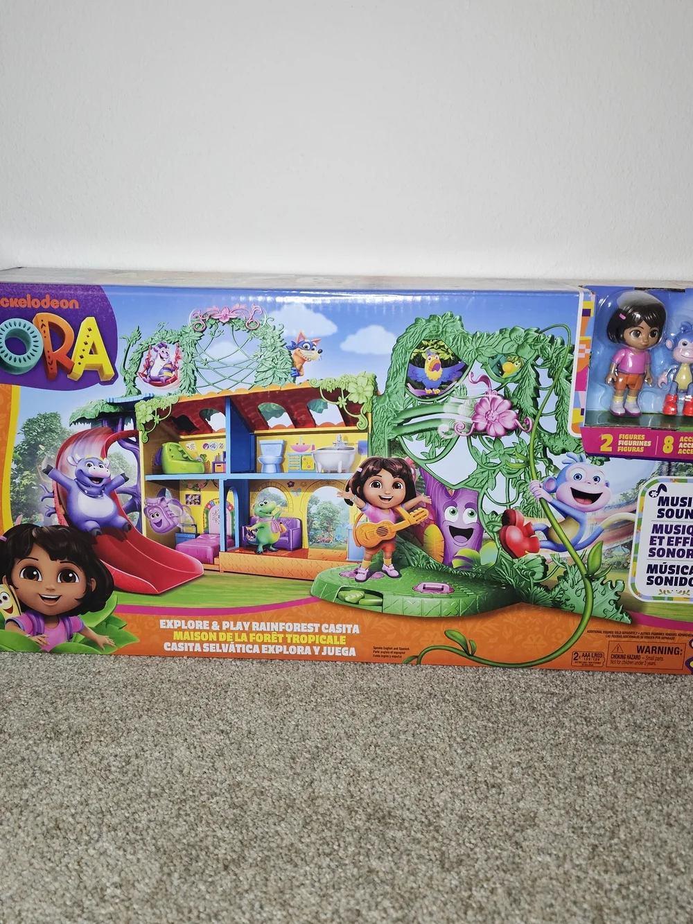Nickelodeon Dora Rainforest Playset - Green, Purple, Red, Orange
